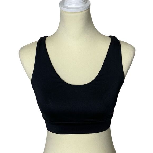 JoyLab Black Sports Bra W/Contrasting White Back Strap Women's Size XS - Picture 1 of 12